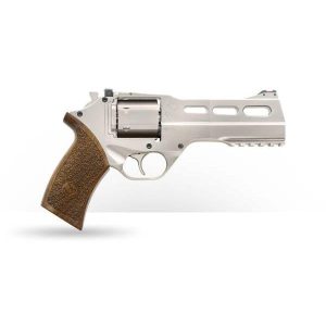 Chiappa Rhino Revolver 50SAR Handgun 357 Mag 6rd Capacity 5" Barrel Silver with Brown Grip CA Compliant