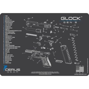 Cerus Gear 12x17 Glock Gen3 Schematic ProMat - Gray