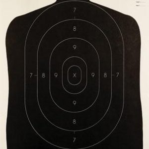 Champion LE Targets Police Silhouette Target - 24" X 45" Black 100/Pack