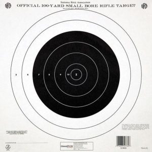 Champion Official NRA Paper Targets GTQ-4(P) 100 yd Small Bore Rifle Single Bull 12/ct