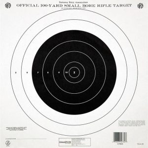 Champion Official NRA Paper Targets TQ-4(P) 100 yd Small Bore Rifle Single Bull 100/ct