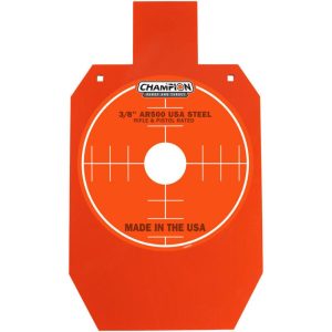 Champion AR500 Center Mass 66% IPSC Steel Target 3/8" Orange