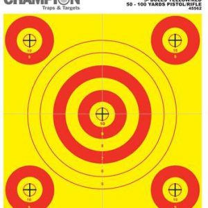 Champion Shotkeeper Targets Yellow & Red 5 Bull Small 12/Pack