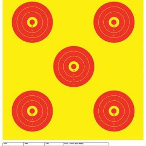 Champion Shotkeeper Targets Yellow & Red  5 Bull Large 12/Pack