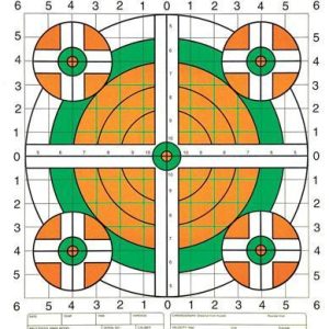 Champion Scorekeeper Targets Fluorescent Orange & Green Bull - 100 yd. Rifle Sight-In 100/Pack