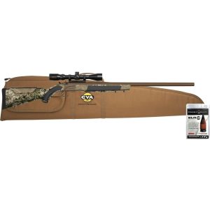 CVA  ACCURA LR-X 50 CAL Muzzleloader Cerakote Patriot Brown KonusPro 4-12x44 IR BDC Reticle