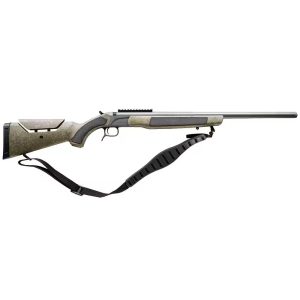 CVA Accura MR-X Muzzleloader - Cerakote Tungsten & Nitride w/ OD Green Stock - .45 Cal 26" Barrel Threaded - 1:22 Twist - 209 & Variflame Ignition Incl