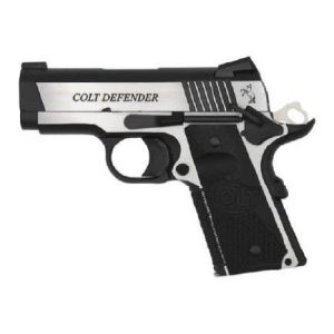 Colt Combat Elite Defender Handgun 9mm Luger 8rd Magazine 3" Barrel Two-Tone Finish