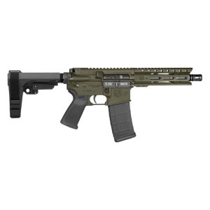 Diamondback DB15 Pistol 5.56mm 30rd Magazine(1) 7" Barrel 6" M-LOK Rail SBA3 Brace OD Green