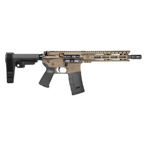 Diamondback DB15 Pistol 300 Blackout 30rd Magazine(1) 10" Barrel 9" M-LOK Rail SBA3 Brace FDE