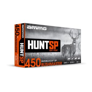 Ammo Inc Hunt SP Rifle Ammunition .450 Bushmaster 245gr SP 2250 fps 20/ct
