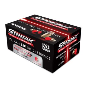 Ammo Inc Streak Handgun Ammunition 9mm Luger 124gr JHP 1120 fps 20/ct