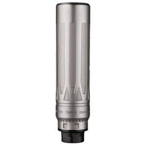 Dead Air Nomad-Ti XC Silencer w/Direct Thread 5/8-24 HUB Mount 7.62mm(.30 Cal) Silver