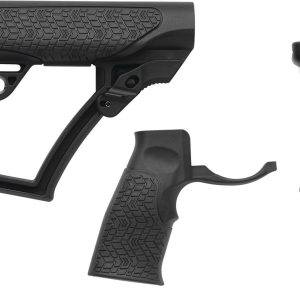 Collapsible Buttstock Pistol Grip & Vertical Foregrip Combo BLK