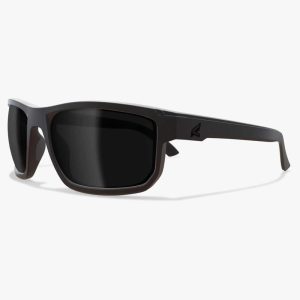 Edge Defiance Safety Glasses Black Frame with Smoke Vapor Shield Lens