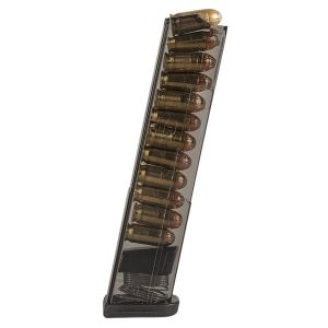Elite Tactical Systems Carbon Smoke Handgun Magazine for Glock 42 .380 Cal 12/rd