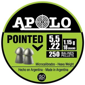 Hatsan Apolo Pointed Air Rifle Pellets 22 Cal 18 gr 250/ct