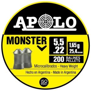 Hatsan Apolo Monster Air Rifle Pellets 22 Cal 25.4 gr 200/ct