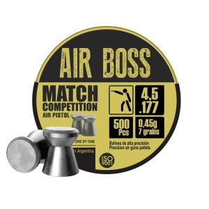Hatsan Apolo Air Boss Match Competition Air Pistol Pellets .177/4.49mm/4.52mm Cal 7 gr 500/ct