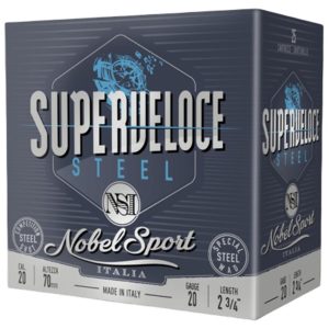 Nobel Target Steel Shotshells 20 ga 2-3/4" 1oz 1378 fps #7 25/ct