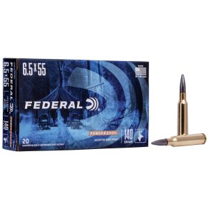 Federal Power-Shok Rifle Ammunition 6.5x55mm 140 gr SP 2650 fps - 20/ct