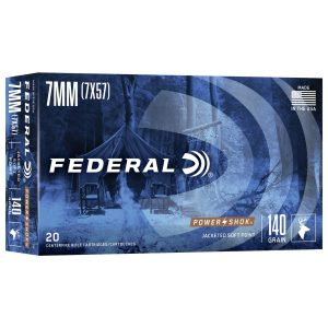 Federal Power-Shok Rifle Ammunition 7mm Mauser 140 gr SP 2660 fps - 20/ct