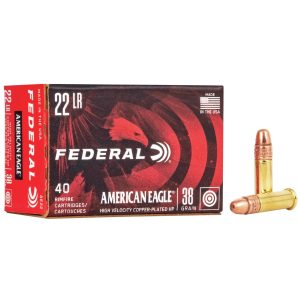 American Eagle Rimfire Ammunition .22 LR 38gr CPHP 1260 fps 40/ct