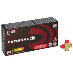 Federal American Eagle Syntech Handgun Ammunition .45 ACP 230 gr TSJ 830 fps 50/ct