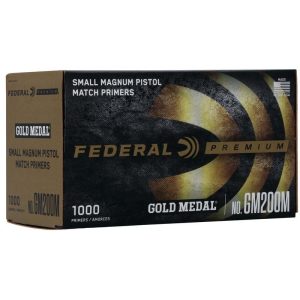 Federal Gold Medal Centerfire Small Magnum Pistol Match Primer .200 cal 1000/ct