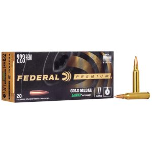 Federal Gold Metal Rifle Ammunition .223 Rem 69 gr BTHP 2720 fps 200/ct