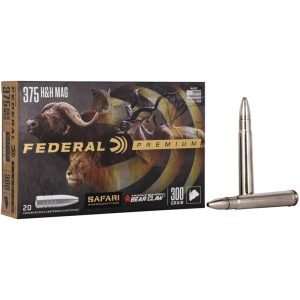 Federal Premium Cape-Shok Rifle Ammunition .375 H&H 300 gr TBBC 2400 fps - 20/ct
