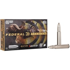 Federal Premium Cape-Shok Rifle Ammunition .416 Rigby 400 gr TBBC 2300 fps - 20/ct