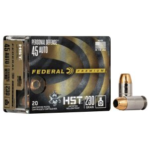 Federal Premuim Personal Defense Centerfire Handgun Ammunition .45 ACP 230 gr JHP 890 fps 20/ct