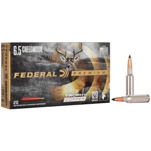 Federal Premium Trophy Copper Rifle Ammunition 6.5 Creedmoor 120gr TC 20/ct