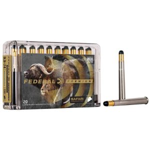 Federal Safari Woodleigh Hydro Solid Rifle Ammunition 9.3x74R 286gr 2360 fps 20/ct