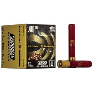 Federal Premium Personal Defense 410 Handgun Shotshell Ammunition - Judge .410 ga 3"  9 plts #4B 950 fps - 20/box
