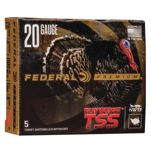 Federal Heavyweight TSS Shotshells 20ga 3" 1-1/2oz 1100 fps #9 5/ct