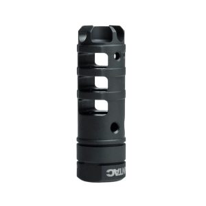 Lantac Dragon Muzzle Brake 9mm Luger 2.66" 1/2x28 Thread with Dead Air Xeno Mount