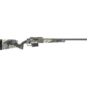 Springfield 2020 Waypoint Rifle 6.5mm Creedmoor 5rd Magazine 22" Carbon Fiber Barrel Evergreen Camo Stock