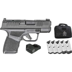 Springfield Gear Up 2025 Hellcat Optic Ready Micro Compact 9mm Luger 11(1)&13(4)rd Magazines 3" Barrel Black Bag CT-1500