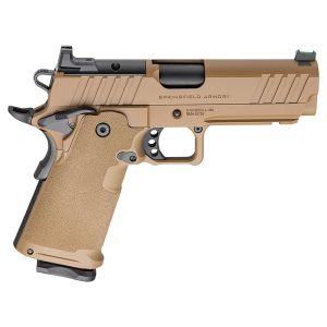 Springfield 1911 DS Prodigy Handgun 9mm Luger 17/20rd Magazines 4.25'' Barrel Coyote Brown
