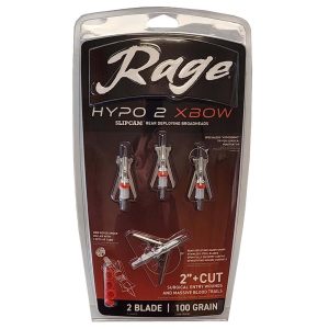 Rage Hypo 2 Crossbow Broadheads 100 gr 2" 4/ct