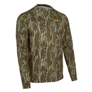Muddy Base Layer Crew Long Sleeve Shirt Mossy Oak Bottomland 3XL