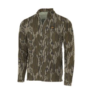 Muddy DV8 Quest Midweight Quarter Zip Sweatshirt Mossy Oak Bottomland M