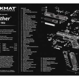 TekMat 11x17 Gun Cleaning Mat- Walther PPQ Mod2