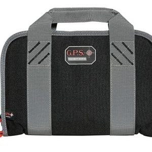 G-Outdoors Double Pistol Case with Magazine Storage & Dump Cup-Black