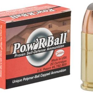 Glaser Pow'RBall Handgun Ammunition  9mm Luger (+P) 100 gr JHP 1475 fps 20/box
