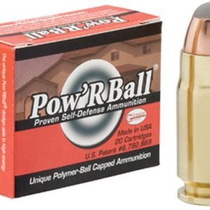 Glaser Pow'RBall Handgun Ammunition  .357 SIG 100 gr JHP 1600 fps 20/box