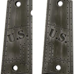 Hogue Govt. Model Aluminum - 1911 U.S. Green Distressed Grip