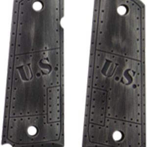 Hogue Govt. Model Aluminum - 1911 U.S. Green Distressed Grip